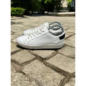 Thousand Fell Sneakers Womens Size 9.5 White & Black Vegan Casual Classic